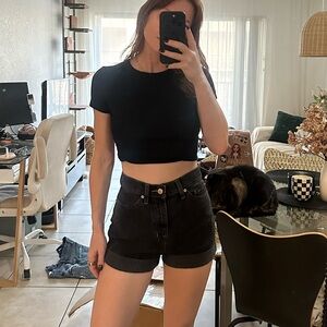 Urban outfitters BDG high waisted cuffed denim Mom shorts